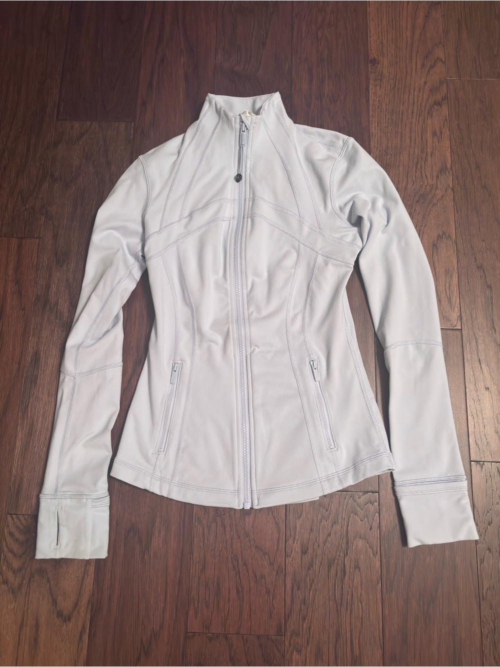 Like-new Lululemon Define Luon jacket, light blue (maybe serene blue?), size 4
